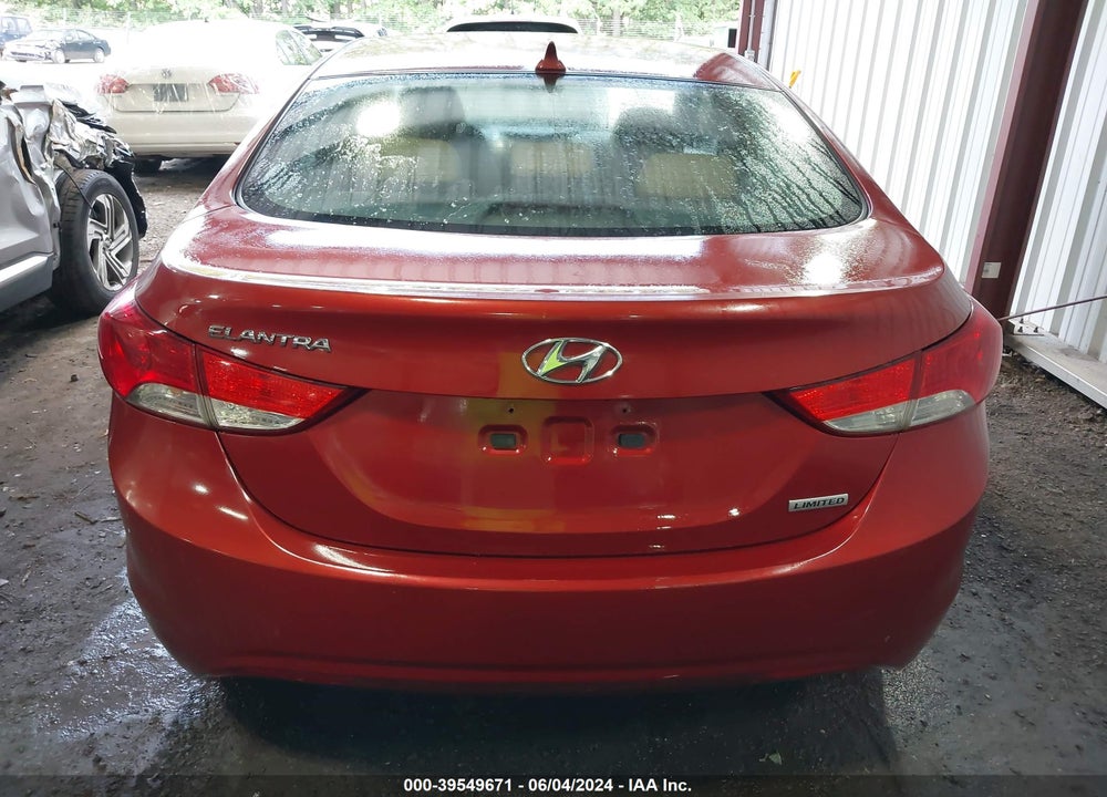 2012 HYUNDAI ELANTRA LIMITED (ULSAN PLANT) VIN: KMHDH4AE2CU480157