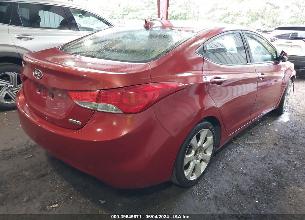 2012 HYUNDAI ELANTRA LIMITED (ULSAN PLANT) VIN: KMHDH4AE2CU480157