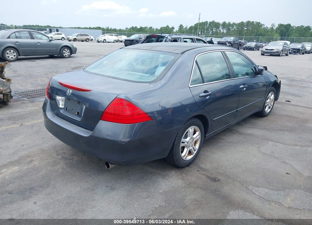 2007 HONDA ACCORD 2.4 SE VIN: 1HGCM56347A127288
