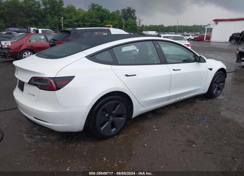 2022 TESLA MODEL 3 LONG RANGE DUAL MOTOR ALL-WHEEL DRIVE VIN: 5YJ3E1EB2NF181822