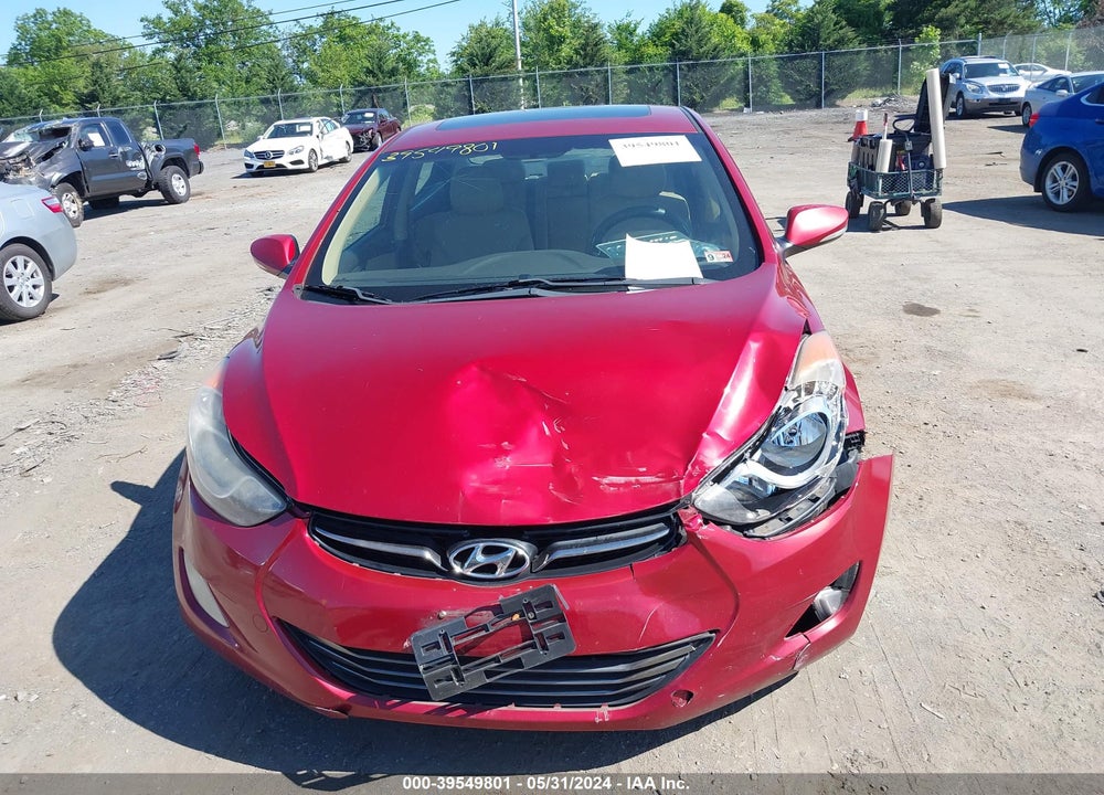 2012 HYUNDAI ELANTRA LIMITED (ULSAN PLANT) VIN: KMHDH4AE8CU219101