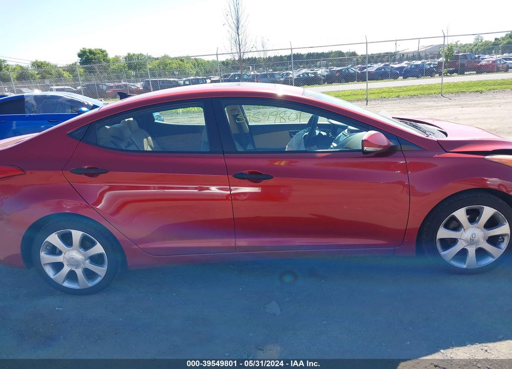 2012 HYUNDAI ELANTRA LIMITED (ULSAN PLANT) VIN: KMHDH4AE8CU219101