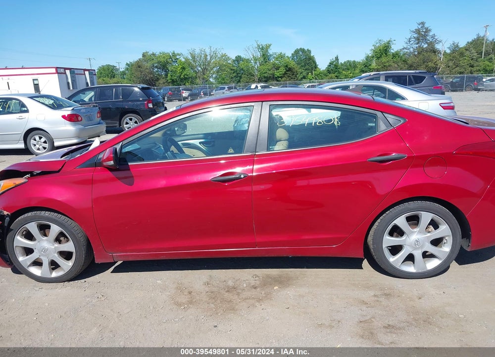 2012 HYUNDAI ELANTRA LIMITED (ULSAN PLANT) VIN: KMHDH4AE8CU219101