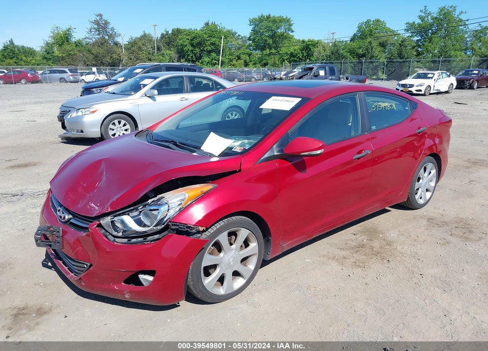 2012 HYUNDAI ELANTRA LIMITED (ULSAN PLANT) VIN: KMHDH4AE8CU219101