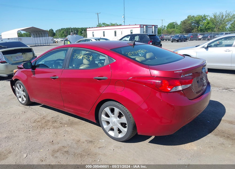 2012 HYUNDAI ELANTRA LIMITED (ULSAN PLANT) VIN: KMHDH4AE8CU219101
