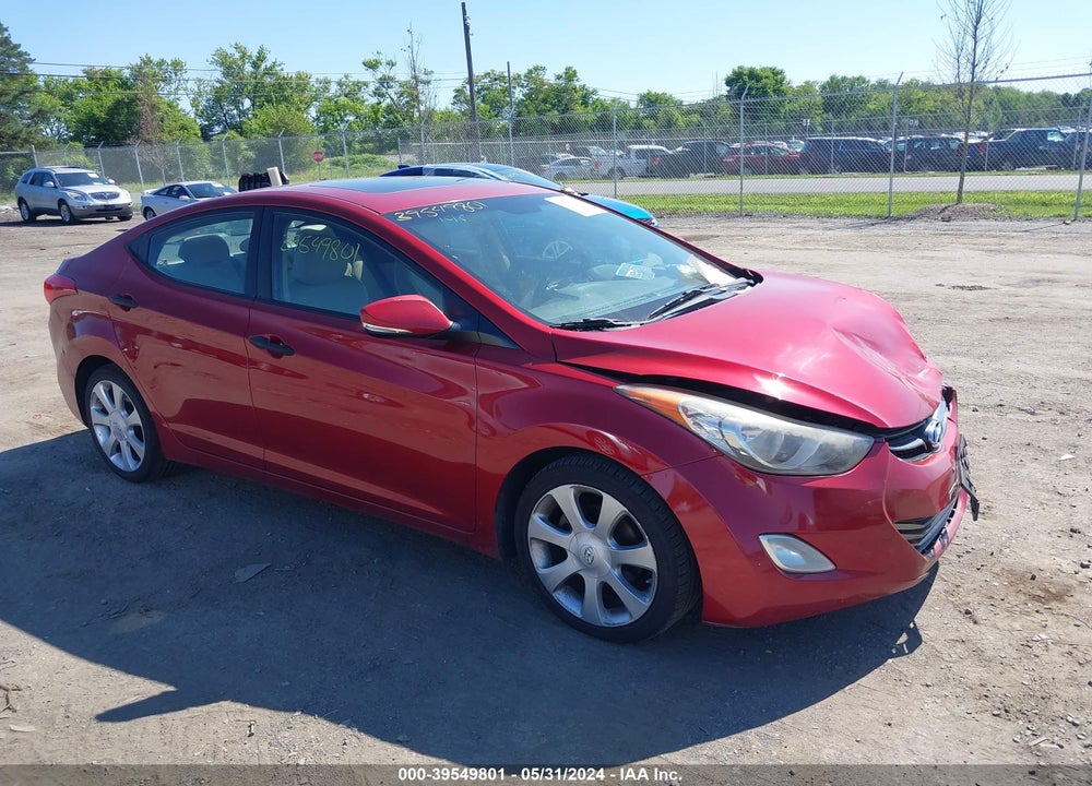 2012 HYUNDAI ELANTRA LIMITED (ULSAN PLANT) VIN: KMHDH4AE8CU219101