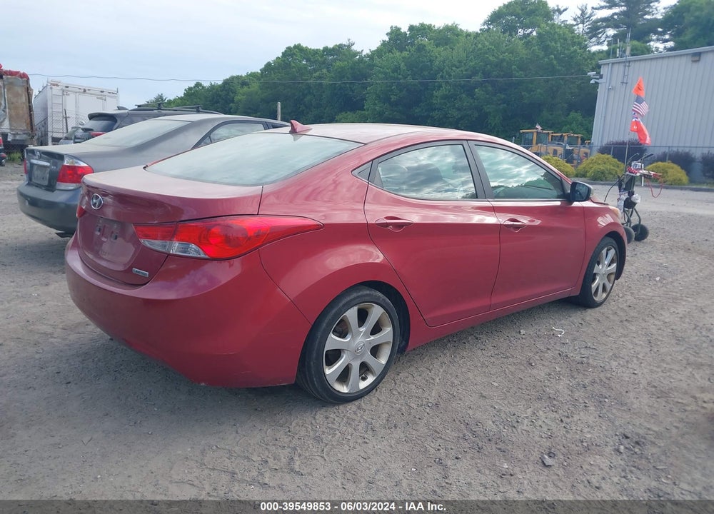 2012 HYUNDAI ELANTRA LIMITED (ULSAN PLANT) VIN: KMHDH4AE2CU496018