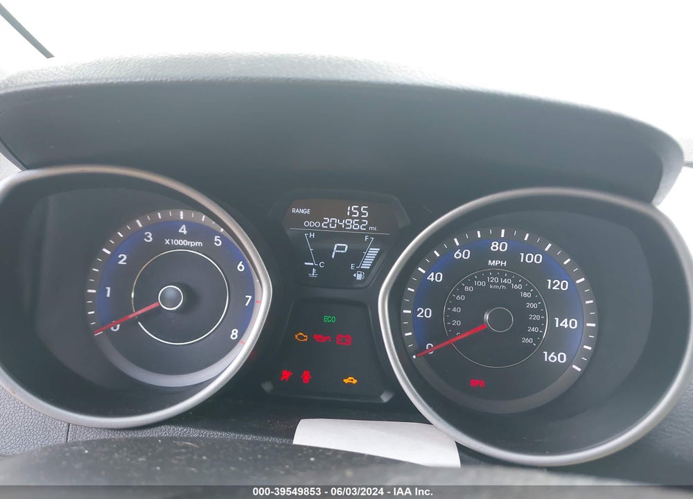 2012 HYUNDAI ELANTRA LIMITED (ULSAN PLANT) VIN: KMHDH4AE2CU496018