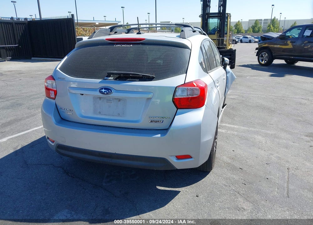 2015 SUBARU IMPREZA 2.0I SPORT LIMITED VIN: JF1GPAZ65FH296575