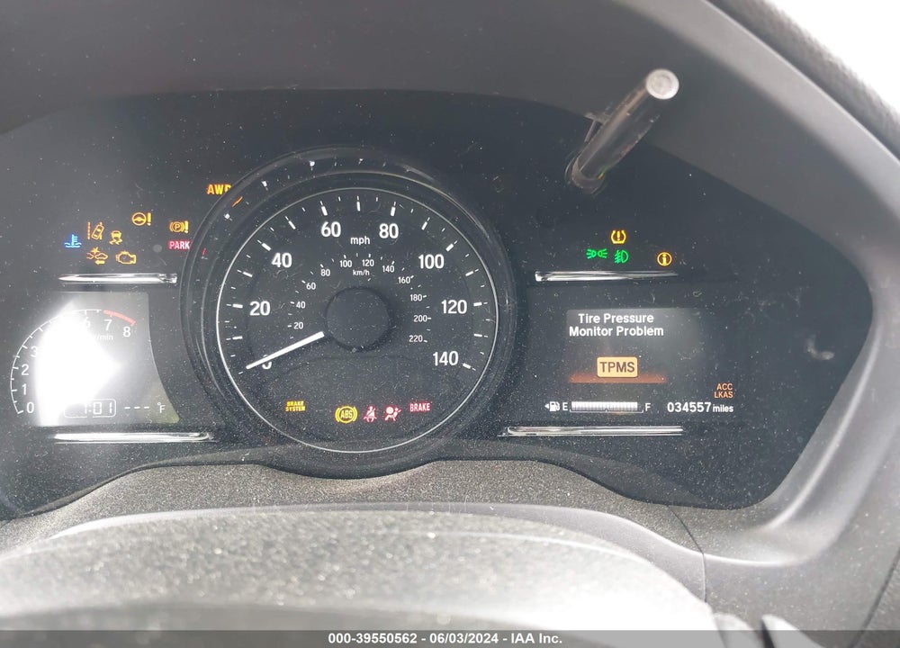 2020 HONDA HR-V AWD EX VIN: 3CZRU6H52LM735380