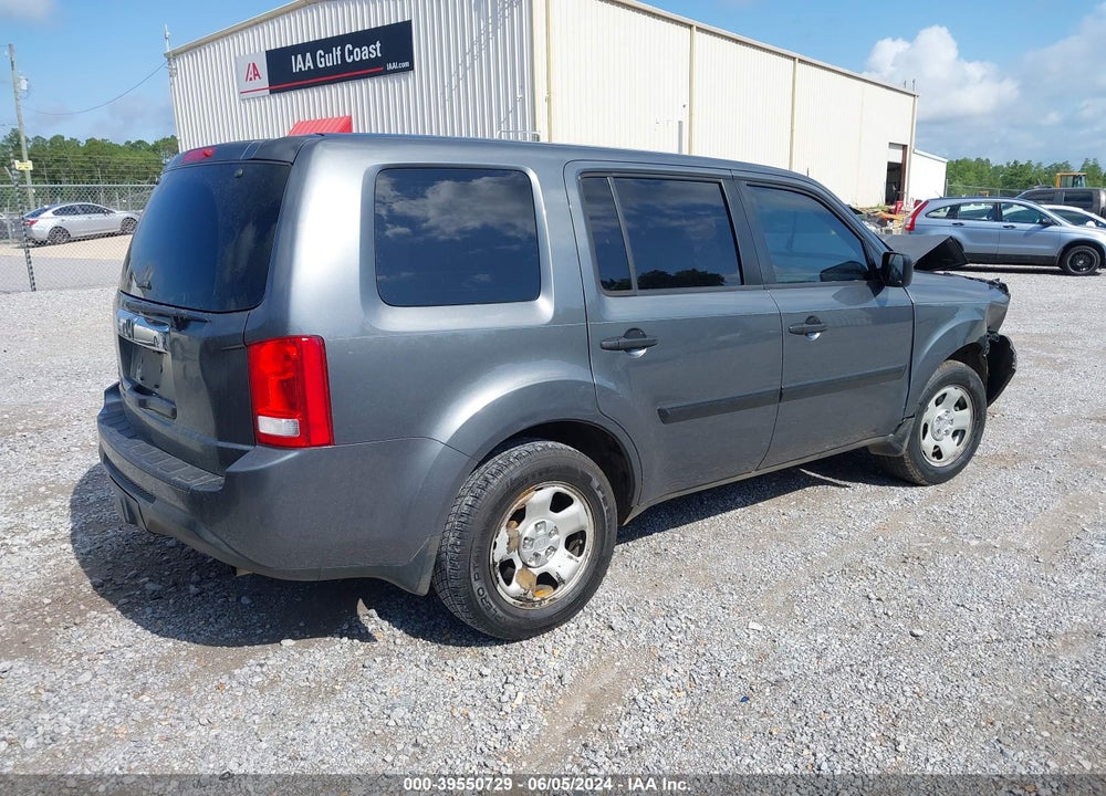 2012 HONDA PILOT LX VIN: 5FNYF3H25CB005323