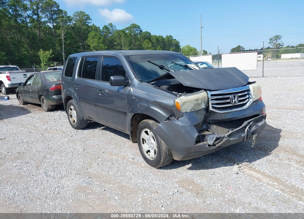 2012 HONDA PILOT LX VIN: 5FNYF3H25CB005323