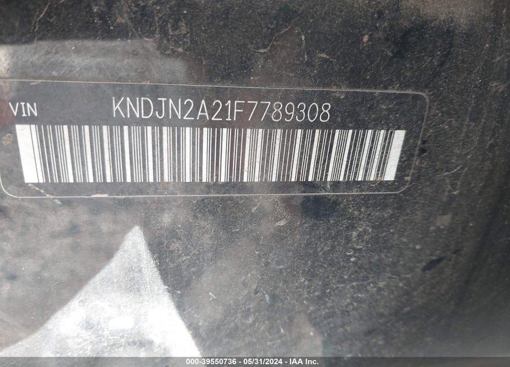 2015 KIA SOUL VIN: KNDJN2A21F7789308