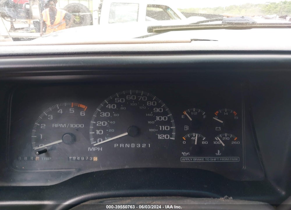 1995 CHEVROLET TAHOE K1500 VIN: 1GNEK18K8SJ356650