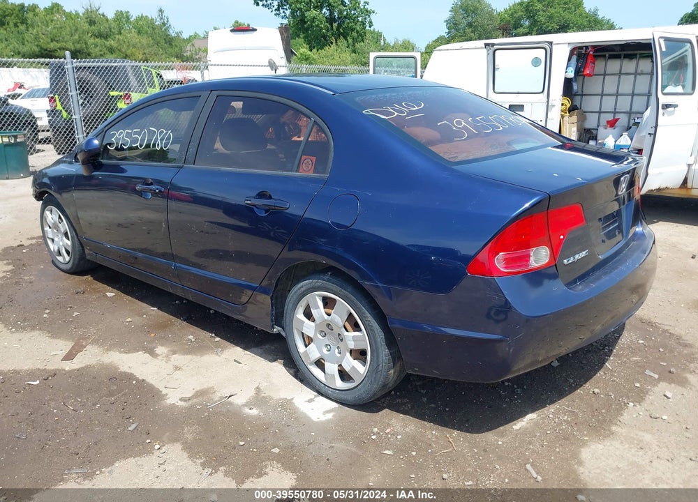 2008 HONDA CIVIC LX VIN: 1HGFA16528L048787
