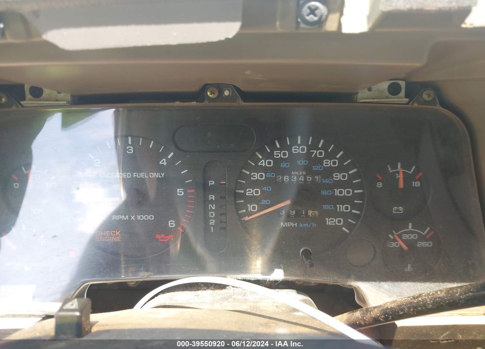 1996 DODGE RAM 1500 VIN: 3B7HC13Y5TG199631