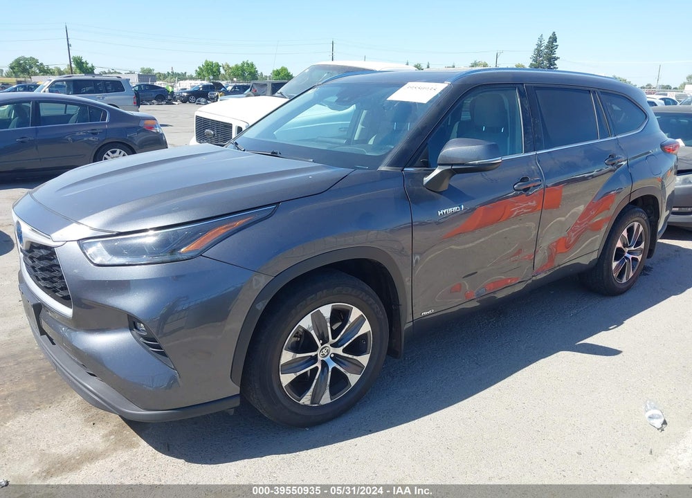 2021 TOYOTA HIGHLANDER HYBRID XLE VIN: 5TDHBRCH5MS515176