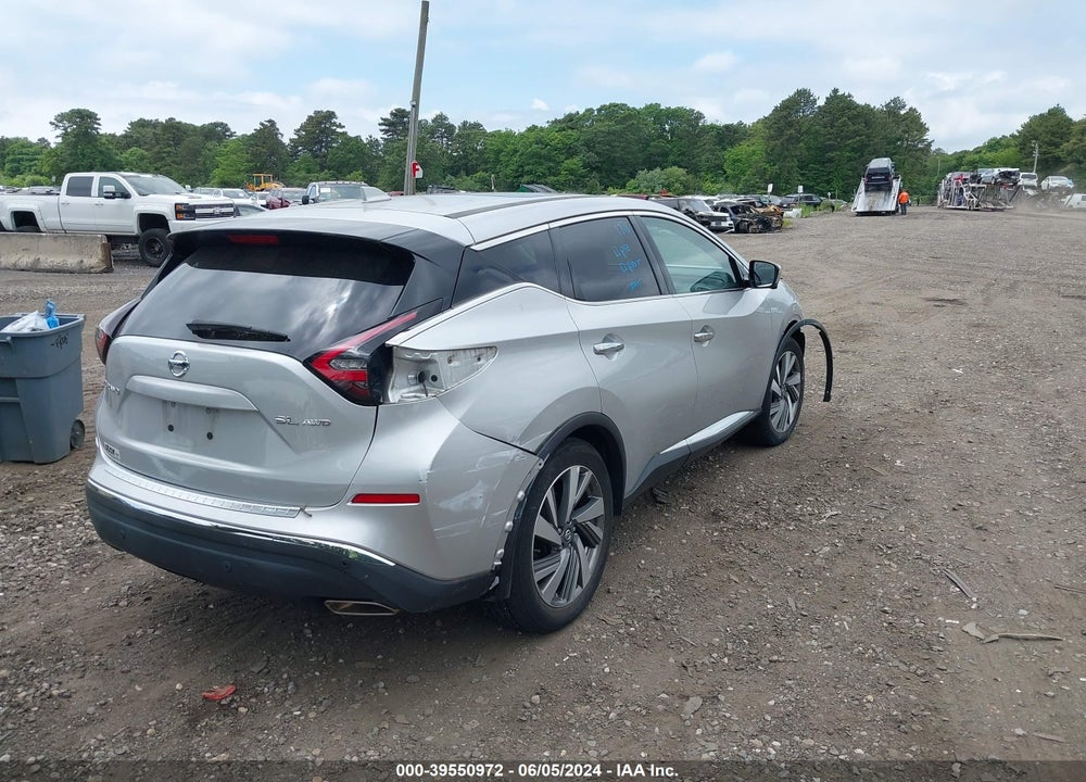 2021 NISSAN MURANO SL INTELLIGENT AWD VIN: 5N1AZ2CS3MC108048