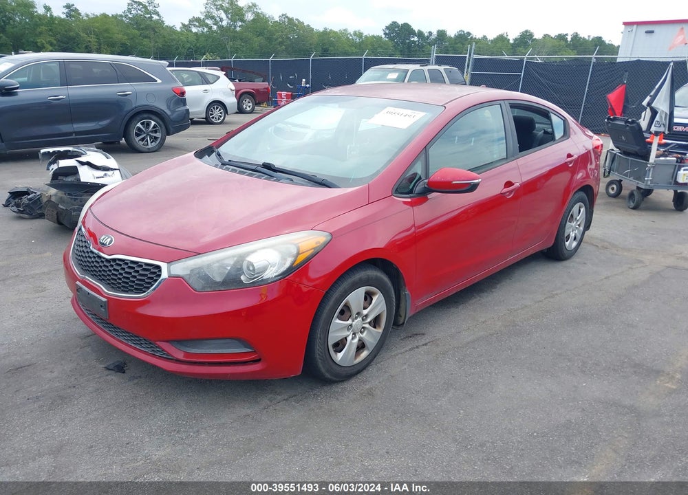2015 KIA FORTE LX VIN: KNAFX4A60F5332013
