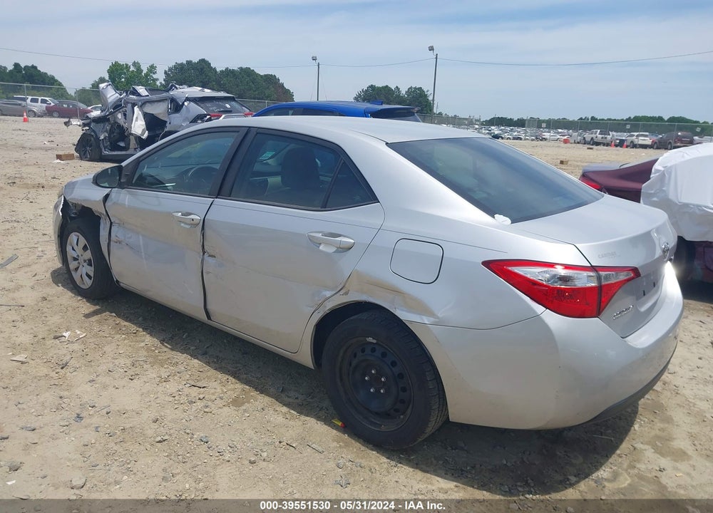 2015 TOYOTA COROLLA LE VIN: 5YFBURHE8FP248058