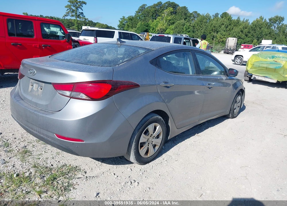 2016 HYUNDAI ELANTRA SE VIN: KMHDH4AE1GU486215
