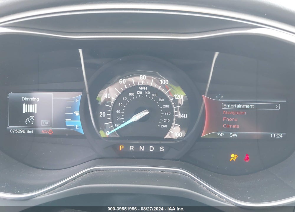 2016 FORD FUSION SE VIN: 3FA6P0H96GR247905