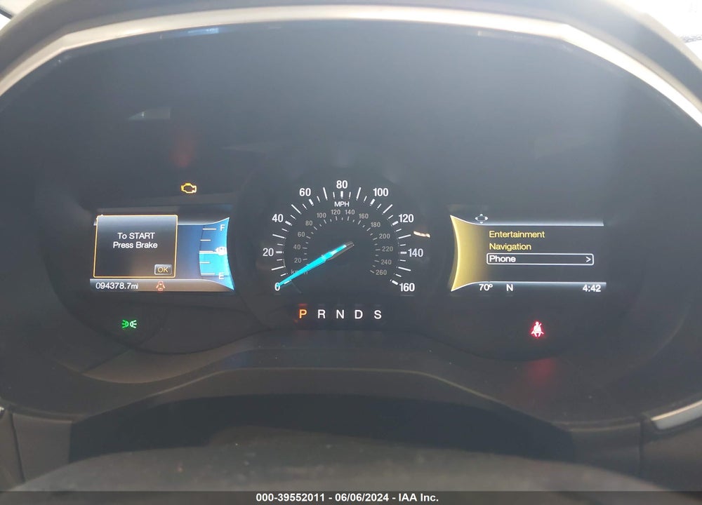 2015 FORD EDGE TITANIUM VIN: 2FMTK4K99FBC12179