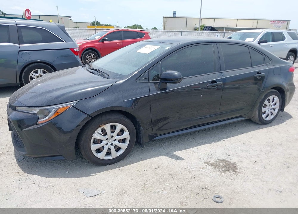 2022 TOYOTA COROLLA LE VIN: JTDEPMAE9NJ190613