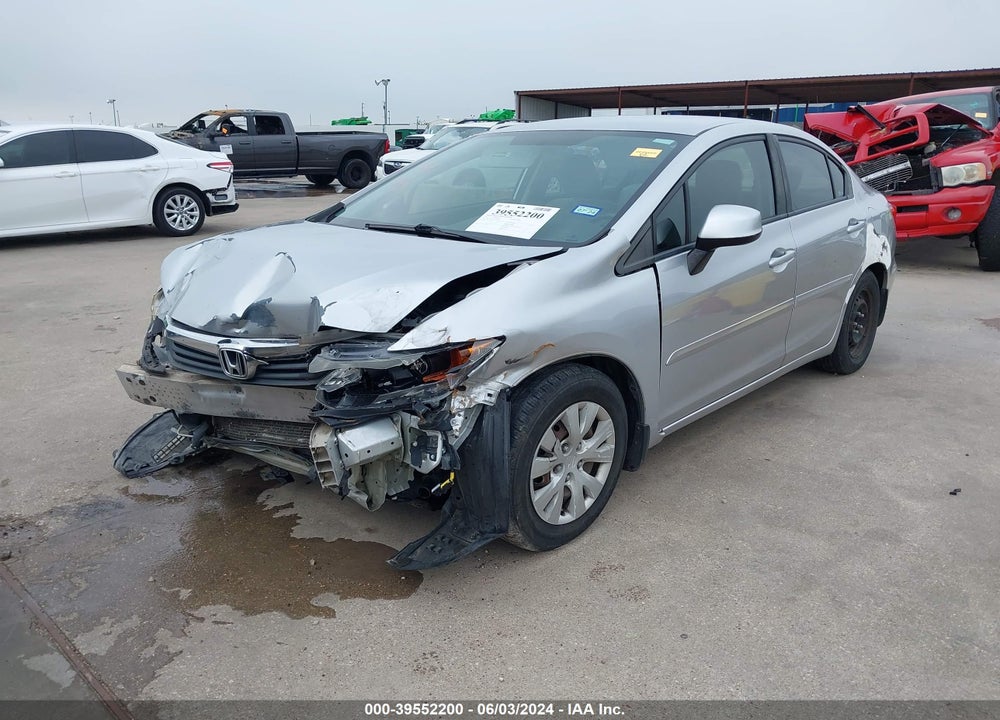 2012 HONDA CIVIC LX VIN: 2HGFB2F50CH324182