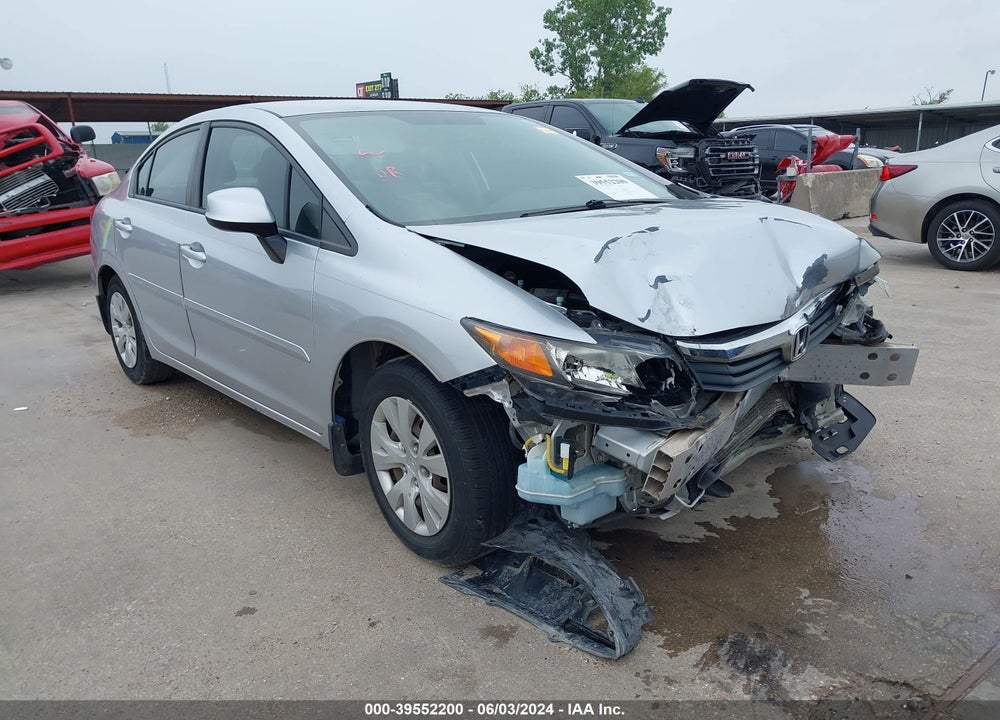 2012 HONDA CIVIC LX VIN: 2HGFB2F50CH324182