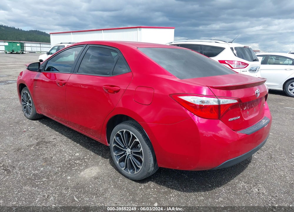 2015 TOYOTA COROLLA S PLUS VIN: 2T1BURHE4FC369525