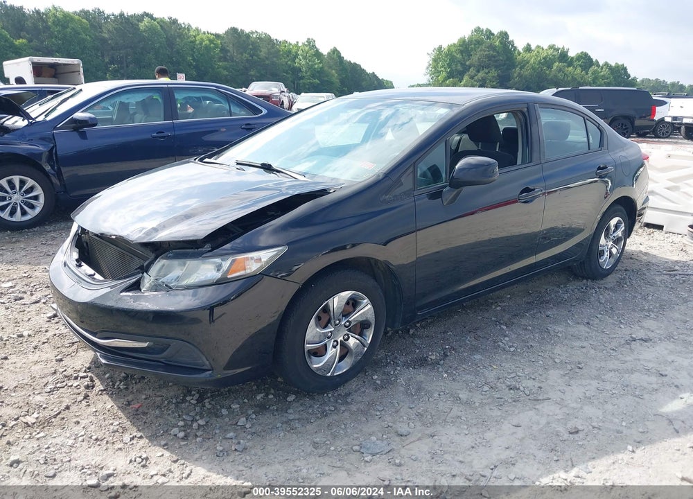 2013 HONDA CIVIC LX VIN: 2HGFB2F58DH566185