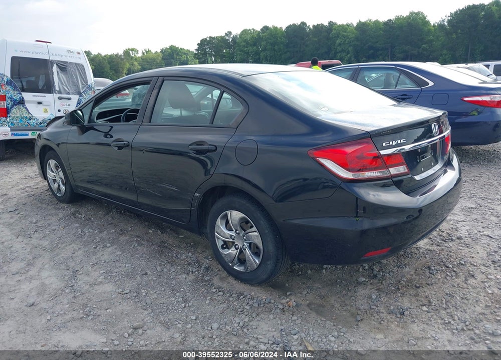 2013 HONDA CIVIC LX VIN: 2HGFB2F58DH566185