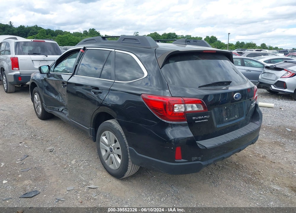2017 SUBARU OUTBACK 2.5I PREMIUM VIN: 4S4BSACC9H3432073