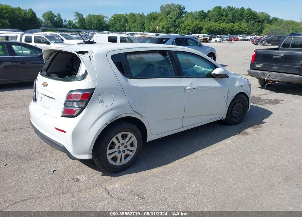 2017 CHEVROLET SONIC LT AUTO VIN: 1G1JG6SH4H4157193