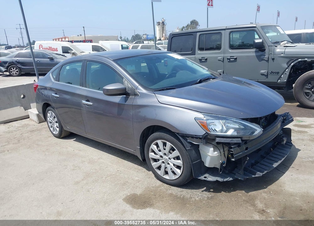 2018 NISSAN SENTRA S VIN: 3N1AB7AP9JY336596