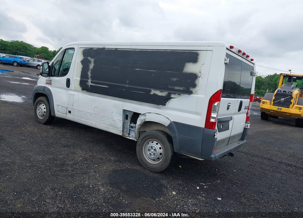 2017 RAM PROMASTER 1500 LOW ROOF 136 WB VIN: 3C6TRVAG6HE540040