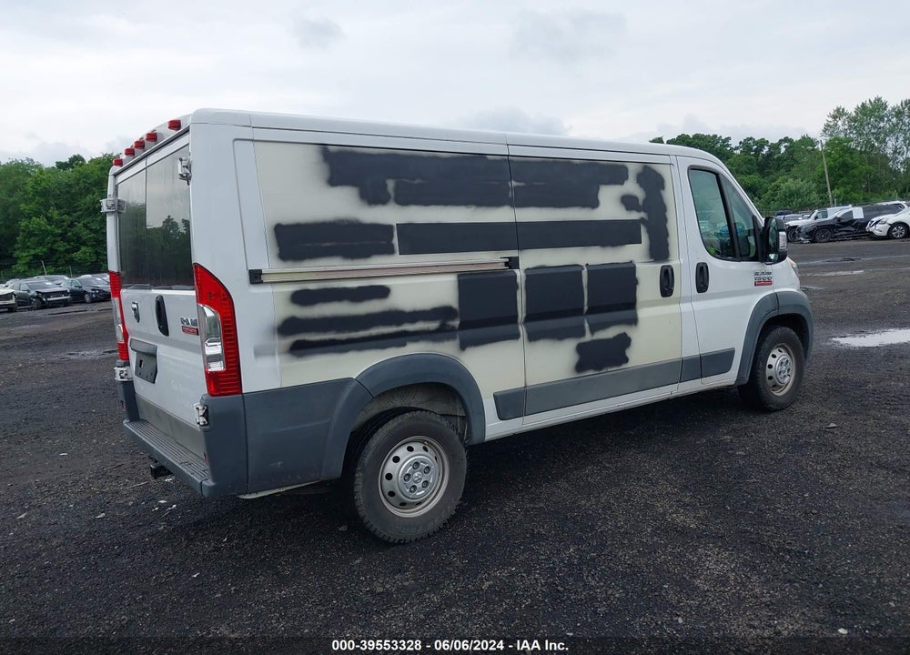2017 RAM PROMASTER 1500 LOW ROOF 136 WB VIN: 3C6TRVAG6HE540040