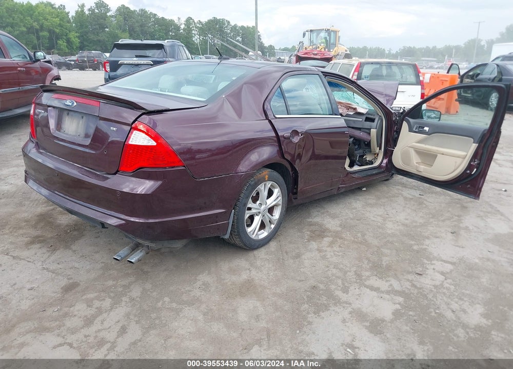 2012 FORD FUSION VIN: 3FAHP0HA6CR390155