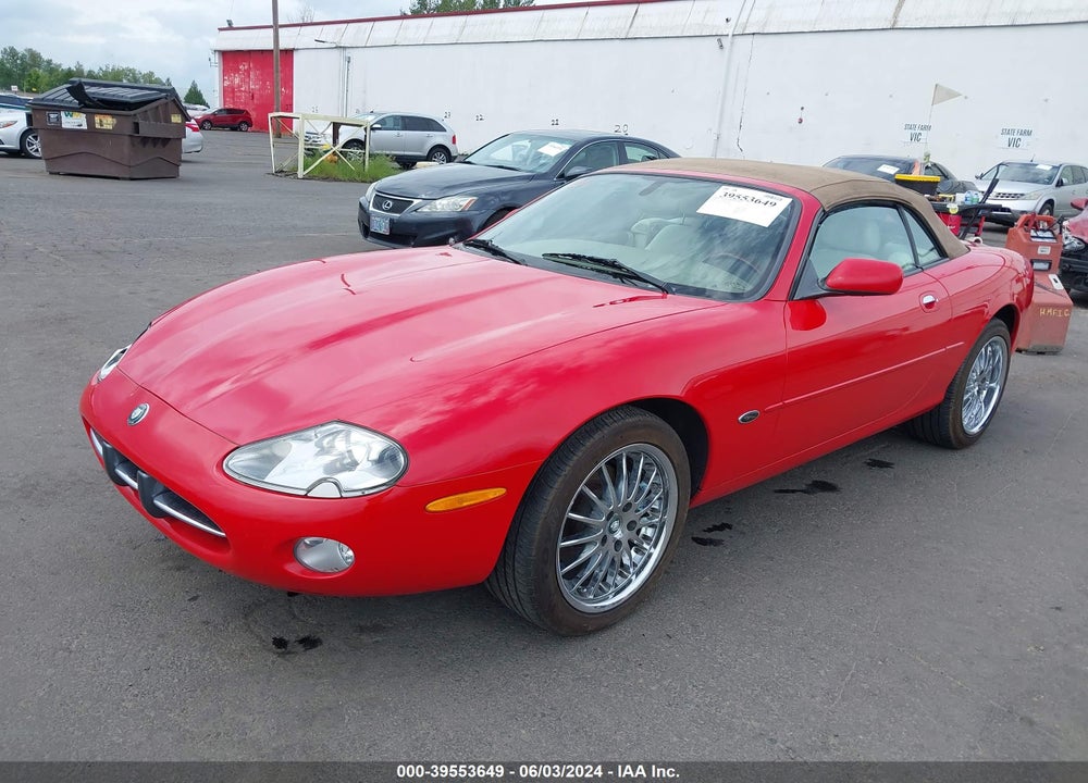 2002 JAGUAR XK8 VIN: SAJDA42C12NA25934