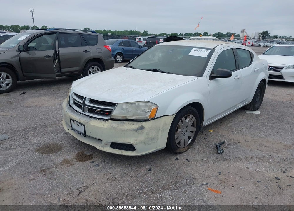 2014 DODGE AVENGER SE VIN: 1C3CDZAB2EN162457