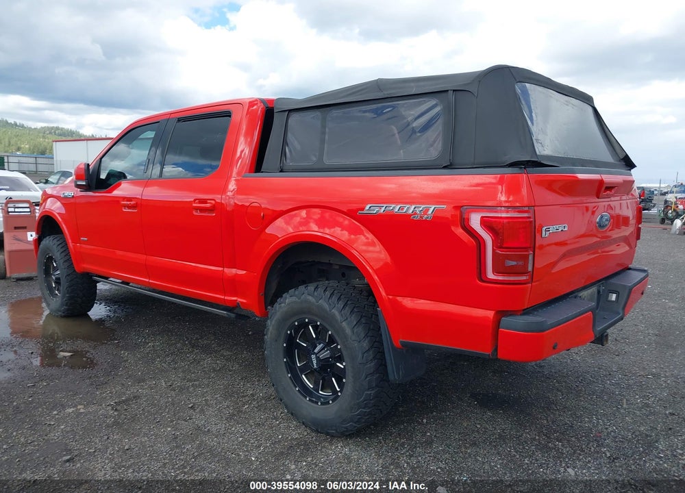 2015 FORD F-150 LARIAT VIN: 1FTEW1EG4FFC55420