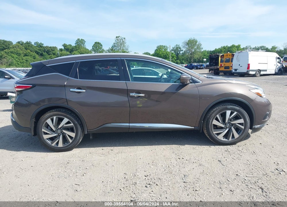 2016 NISSAN MURANO PLATINUM VIN: 5N1AZ2MH4GN144875