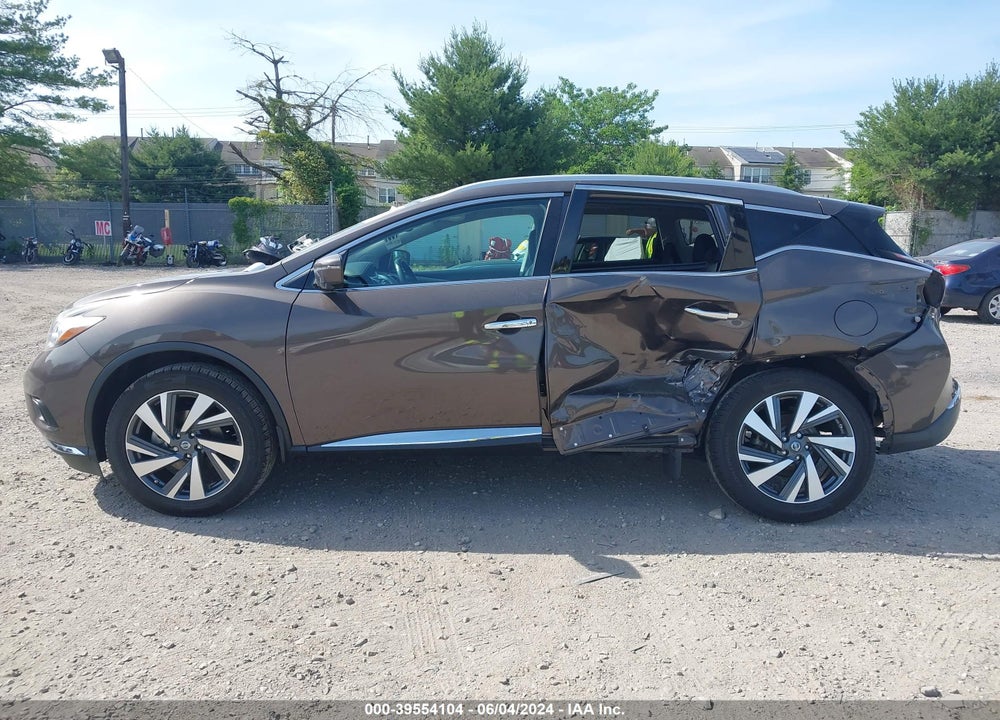 2016 NISSAN MURANO PLATINUM VIN: 5N1AZ2MH4GN144875
