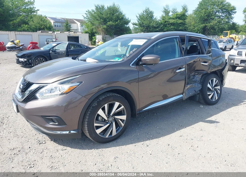 2016 NISSAN MURANO PLATINUM VIN: 5N1AZ2MH4GN144875