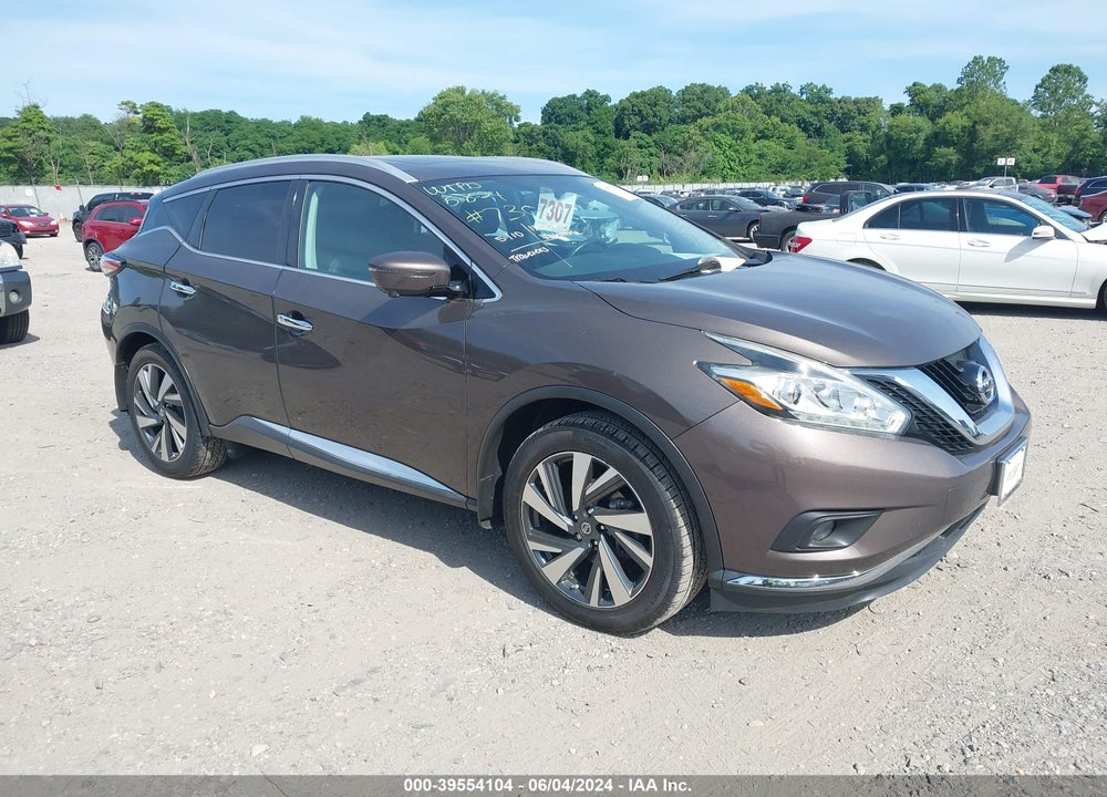 2016 NISSAN MURANO PLATINUM VIN: 5N1AZ2MH4GN144875