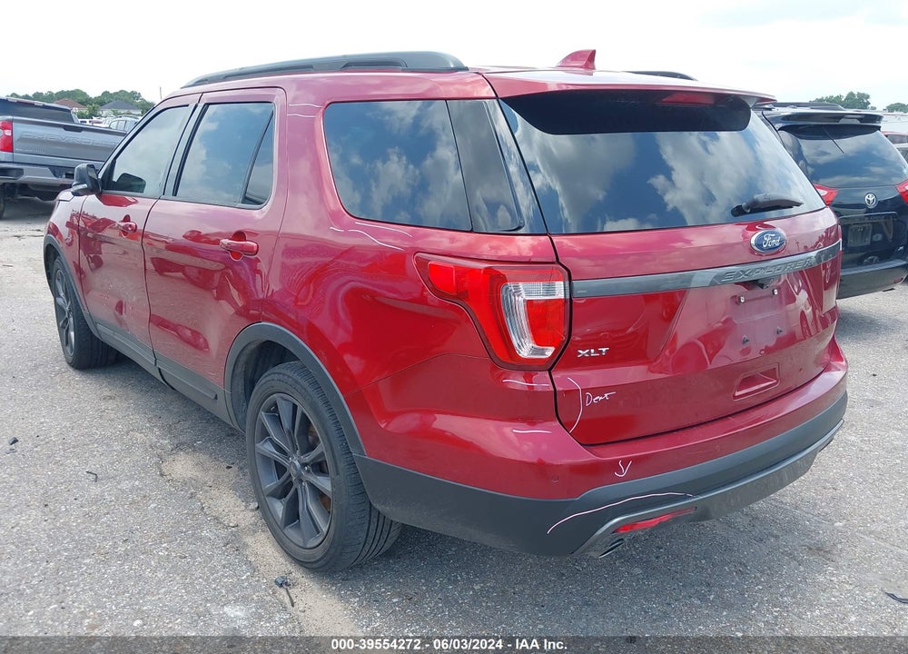 2017 FORD EXPLORER XLT VIN: 1FM5K7D81HGA68718