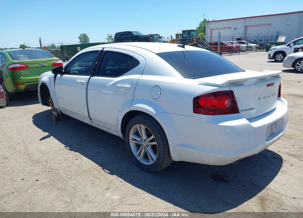 2013 AVENGER DODGE  SE V6 VIN: 1C3CDZAG0DN575908