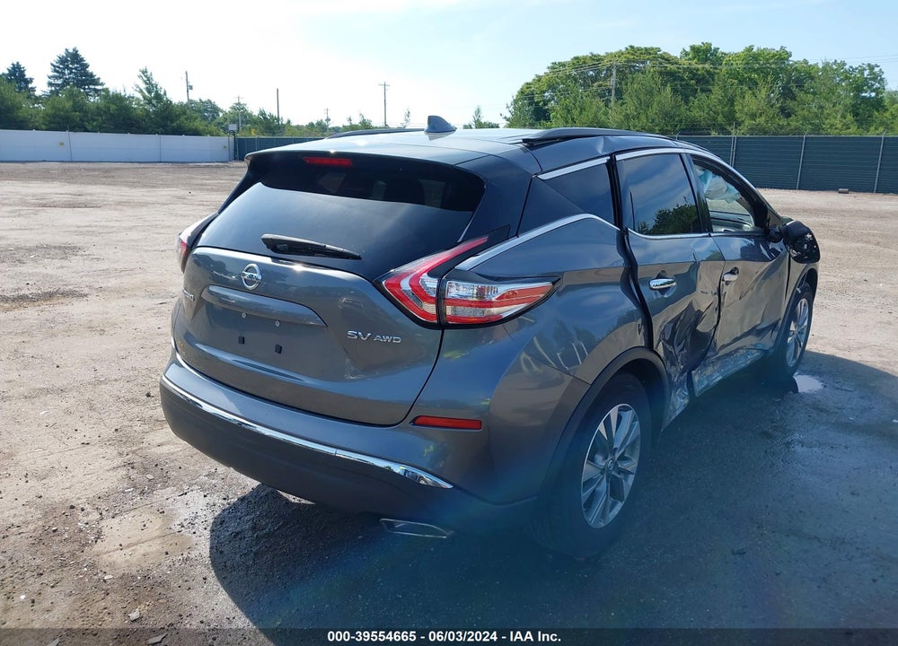 2018 NISSAN MURANO SV VIN: 5N1AZ2MH1JN128480