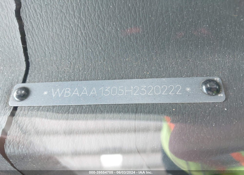 1987 BMW 325 IS VIN: WBAAA1305H2320222